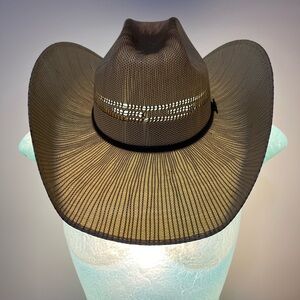 Ariat Tan and Gold Cowboy Hat